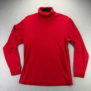 Eddie Bauer Women’s Red Long Sleeve Turtleneck Size M